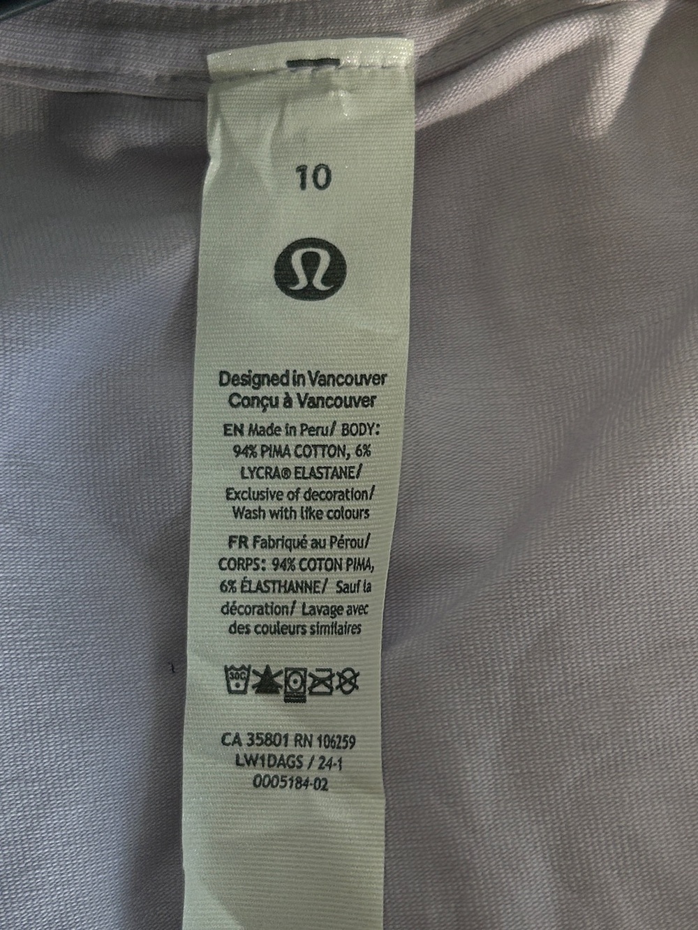 LULULEMON RACERBACK PIMA COTTON TANK TOP - Picture 5 of 5